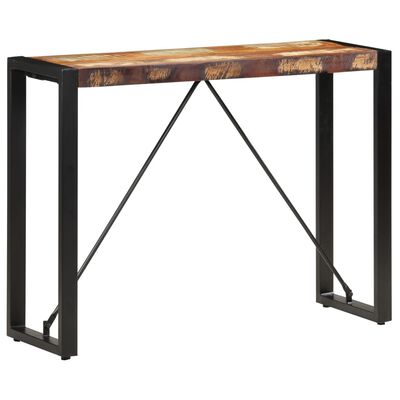 vidaXL コンソールテーブル 110x35x76cm 無垢の再生木材