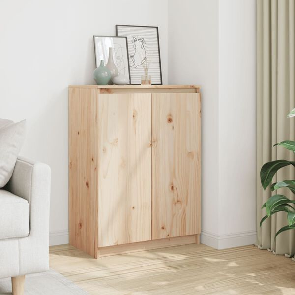 vidaXL サイドボード 60x36x84 cm パイン無垢材