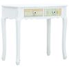 vidaXL コンソールテーブル ホワイト 80x40x74 cm 木製