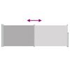 vidaXL パティオ用 引き込み式サイドオーニング 100x300cm グレー