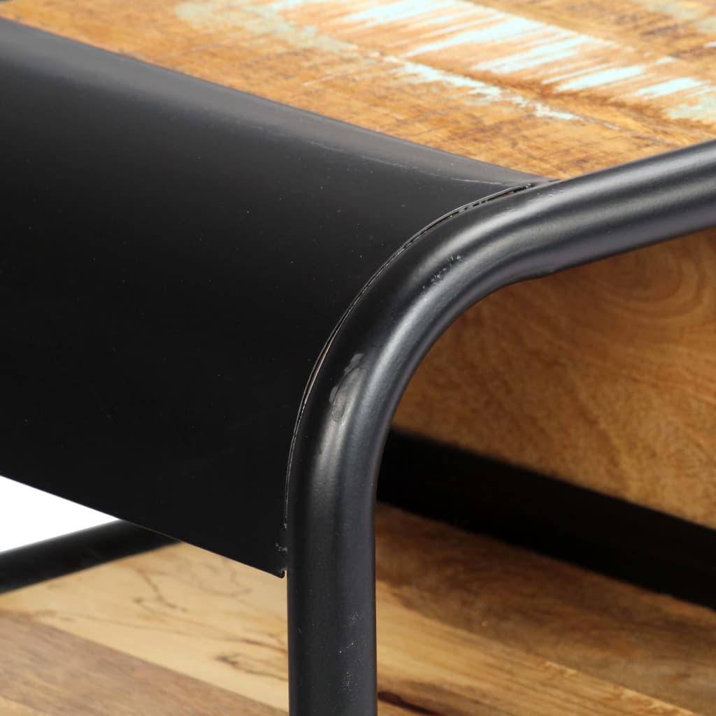 vidaXL コンソールテーブル 118x30x75cm 無垢の再生木材