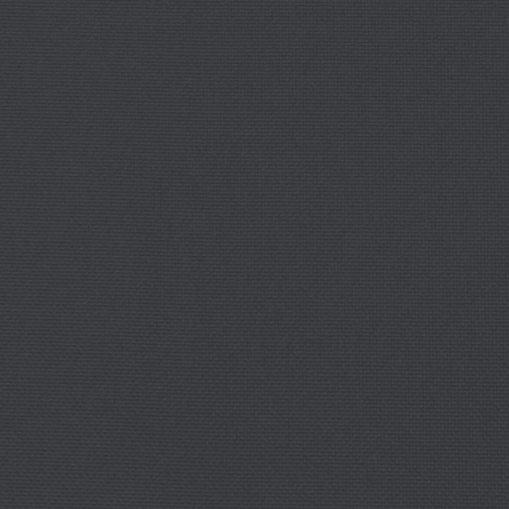 vidaXL サンラウンジャークッション ブラック 200x70x3cm オックスフォードファブリック