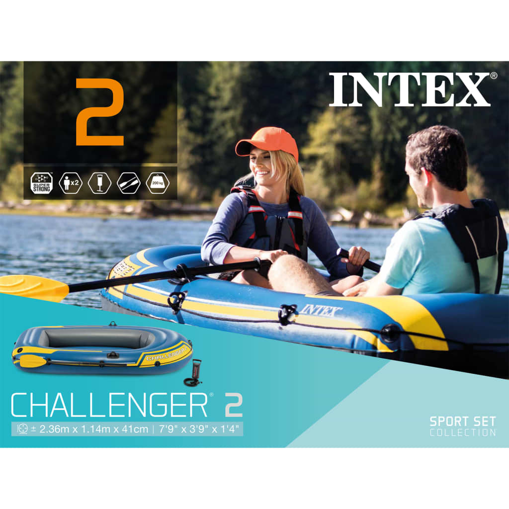 INTEX Intex Challenger 2セット インフレータブルボート オール＆ポンプ付き 68367NP