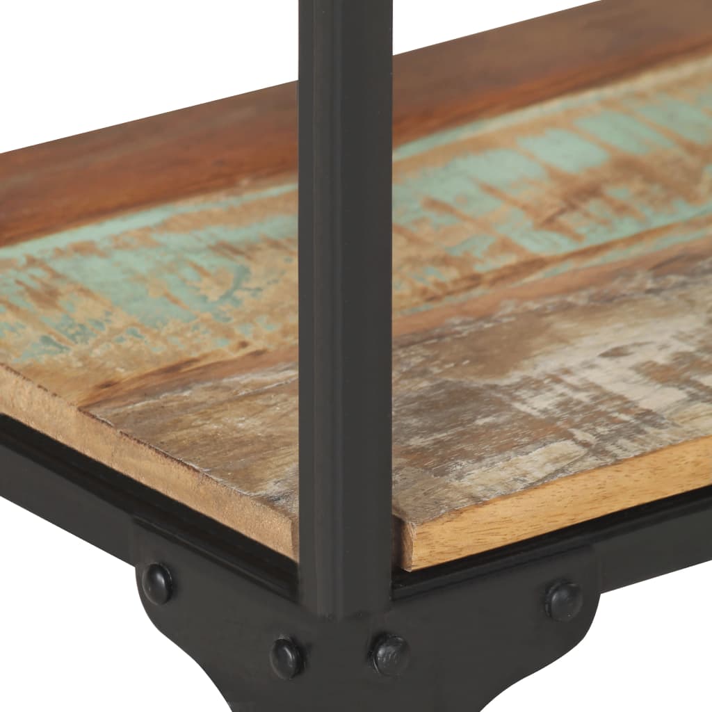 vidaXL コンソールテーブル 110x30x75cm 無垢の再生木材