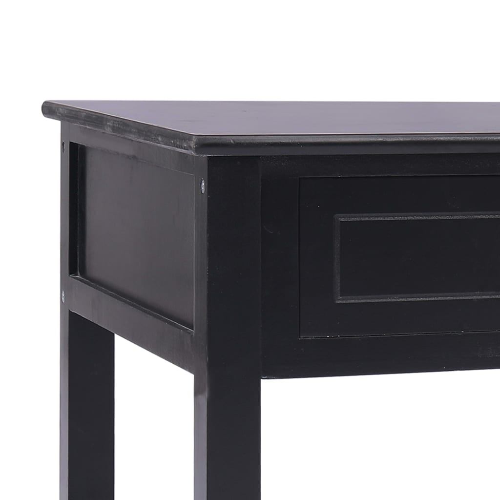 vidaXL コーヒーテーブル ブラック 100x50x45cm 木製