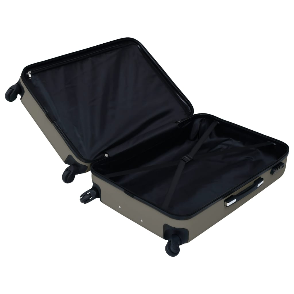 vidaXL ハードスーツケース2点セット アントラシート ABS製
