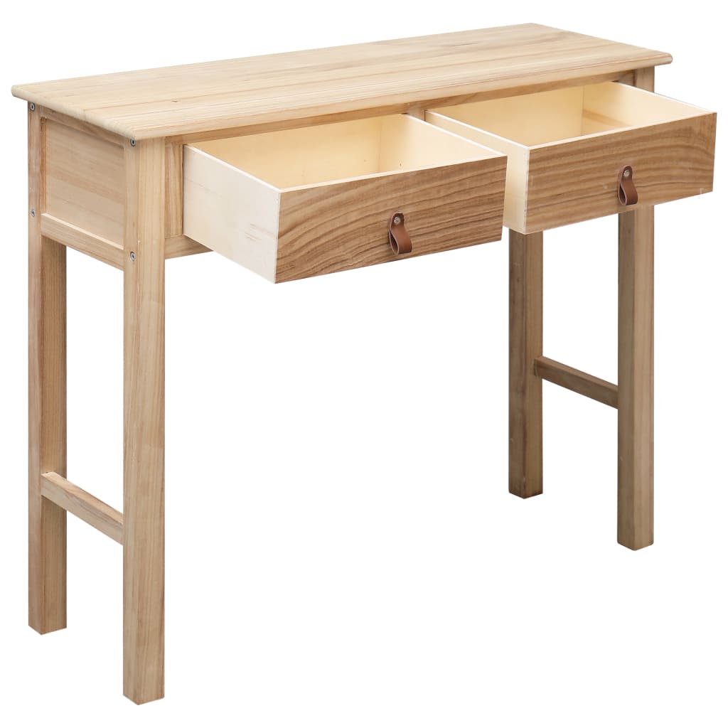 vidaXL コンソールテーブル 90x30x77cm 木製 ナチュラル