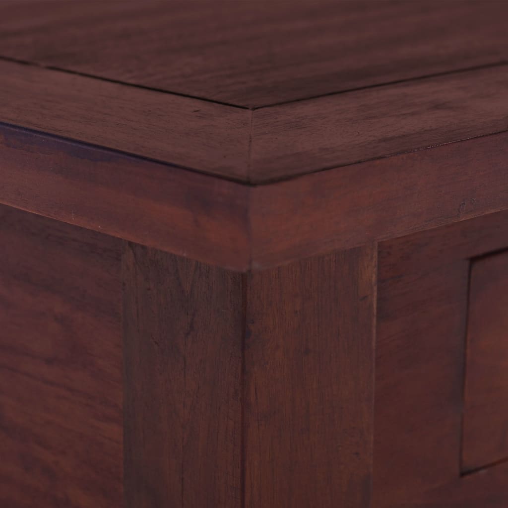 vidaXL コーヒーテーブル クラシカルブラウン 68x68x30cm マホガニー無垢材