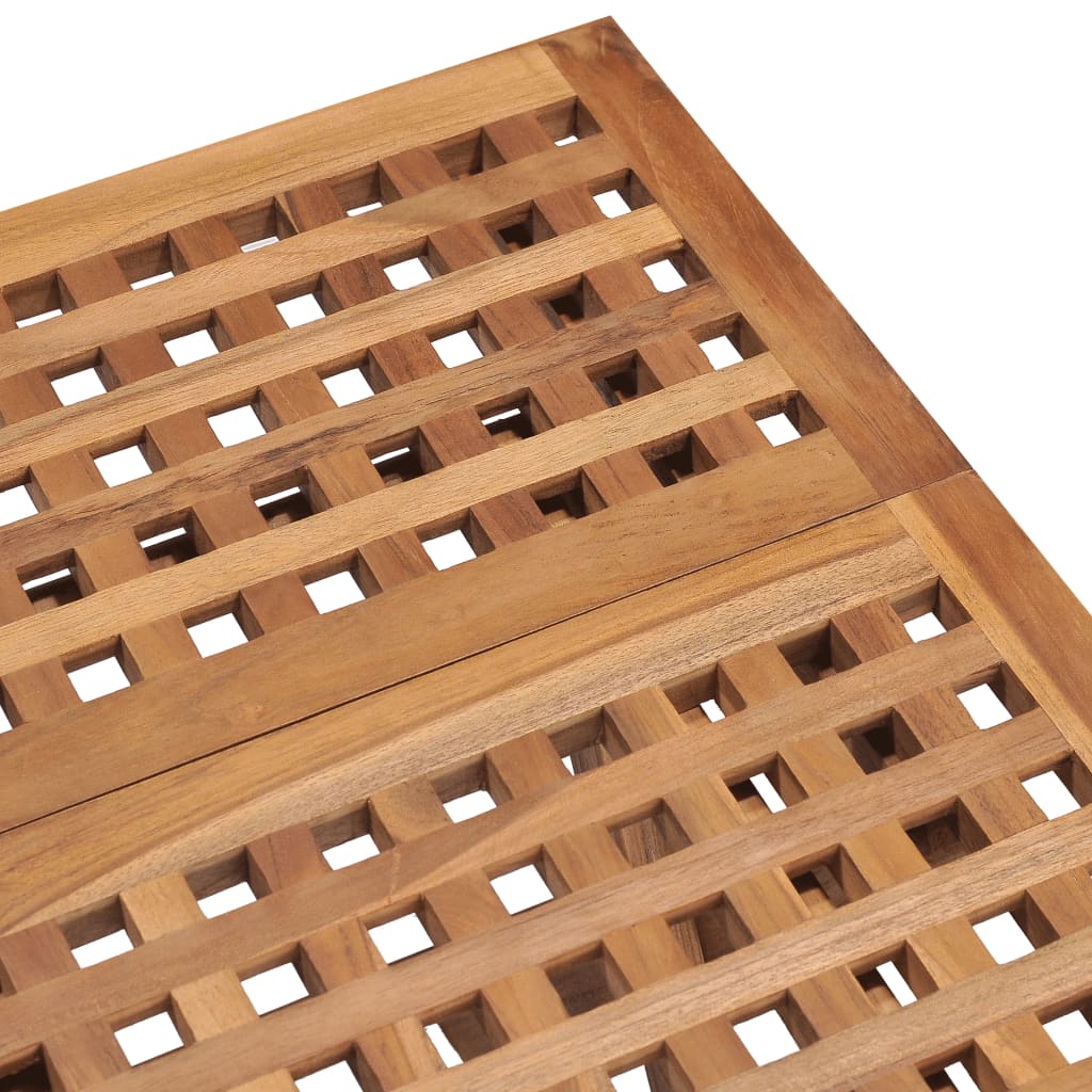 vidaXL 折りたたみ式ガーデンテーブル 50x50x50 cm チーク無垢材
