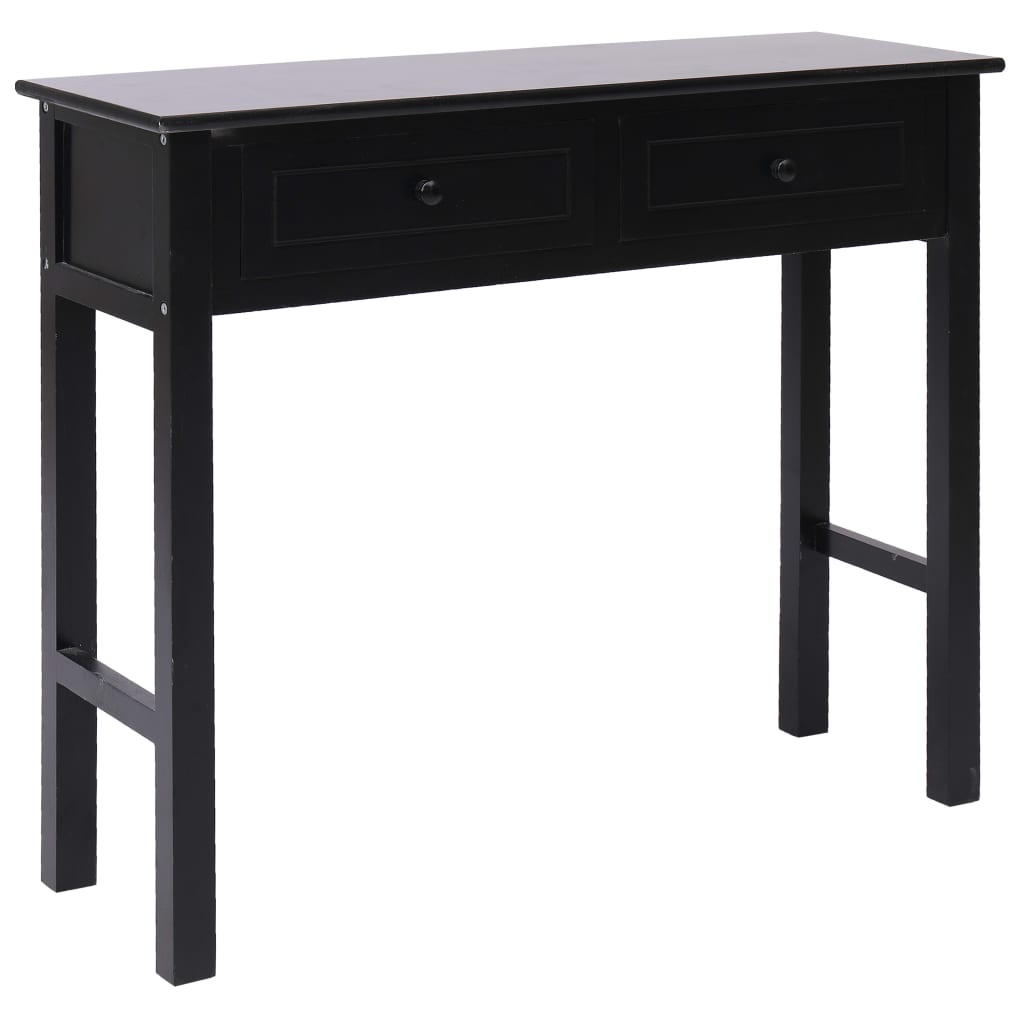 vidaXL コンソールテーブル 90x30x77cm 木製 ブラック