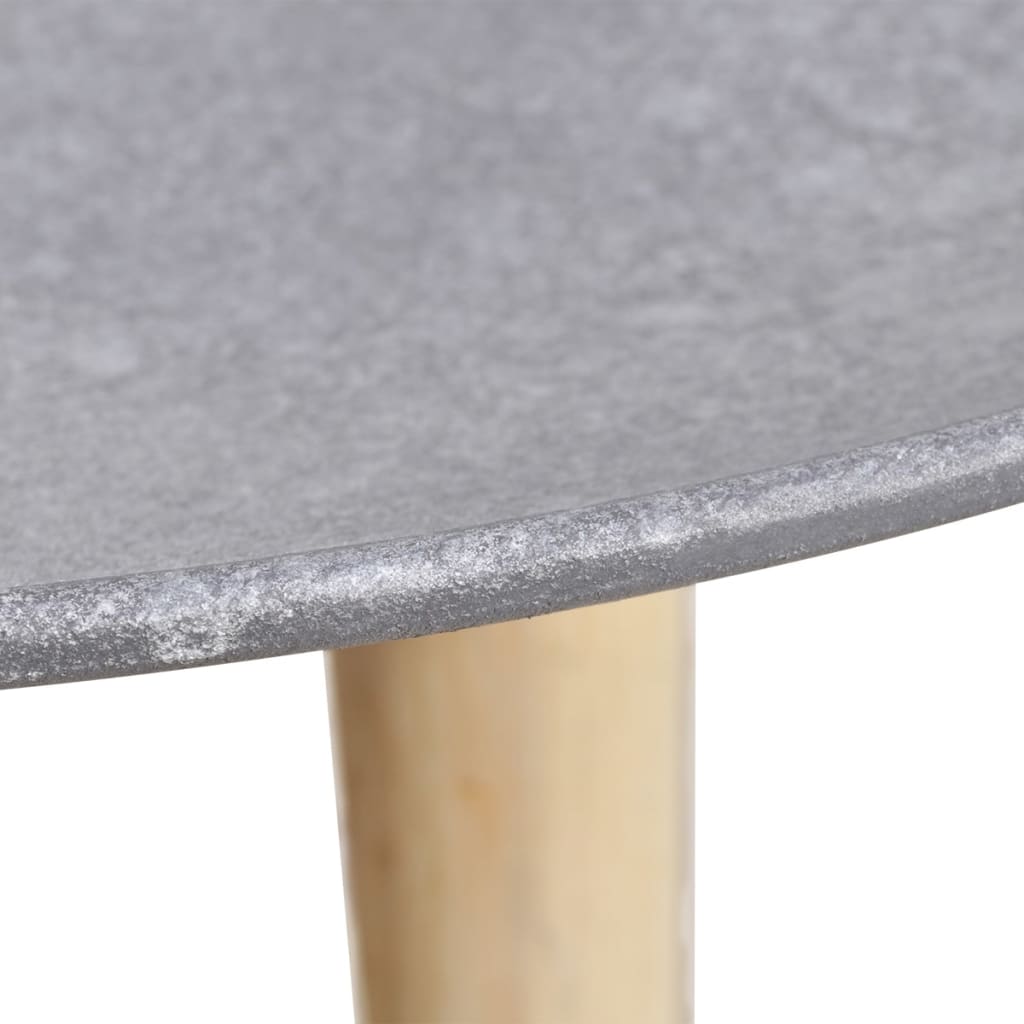 vidaXL サイドテーブル/コーヒーテーブル 2点セット 55cm＆44cm コンクリートグレー