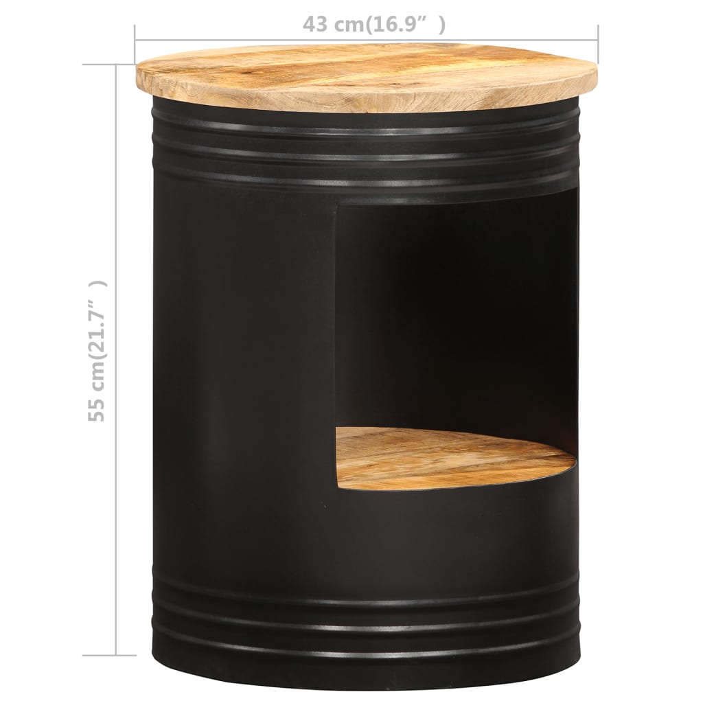 vidaXL コーヒーテーブル 43x55cm マンゴー無垢材