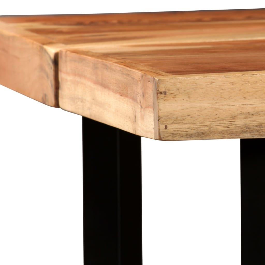 vidaXL バーテーブル アカシア無垢材 150x70x107cm