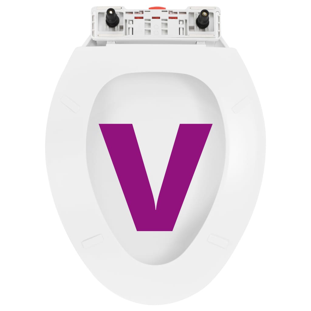 vidaXL ソフトクローズ式 便座 クイックリリース設計 ホワイト