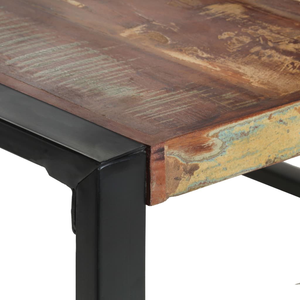 vidaXL ダイニングテーブル 140x140x75cm 無垢の再生木材