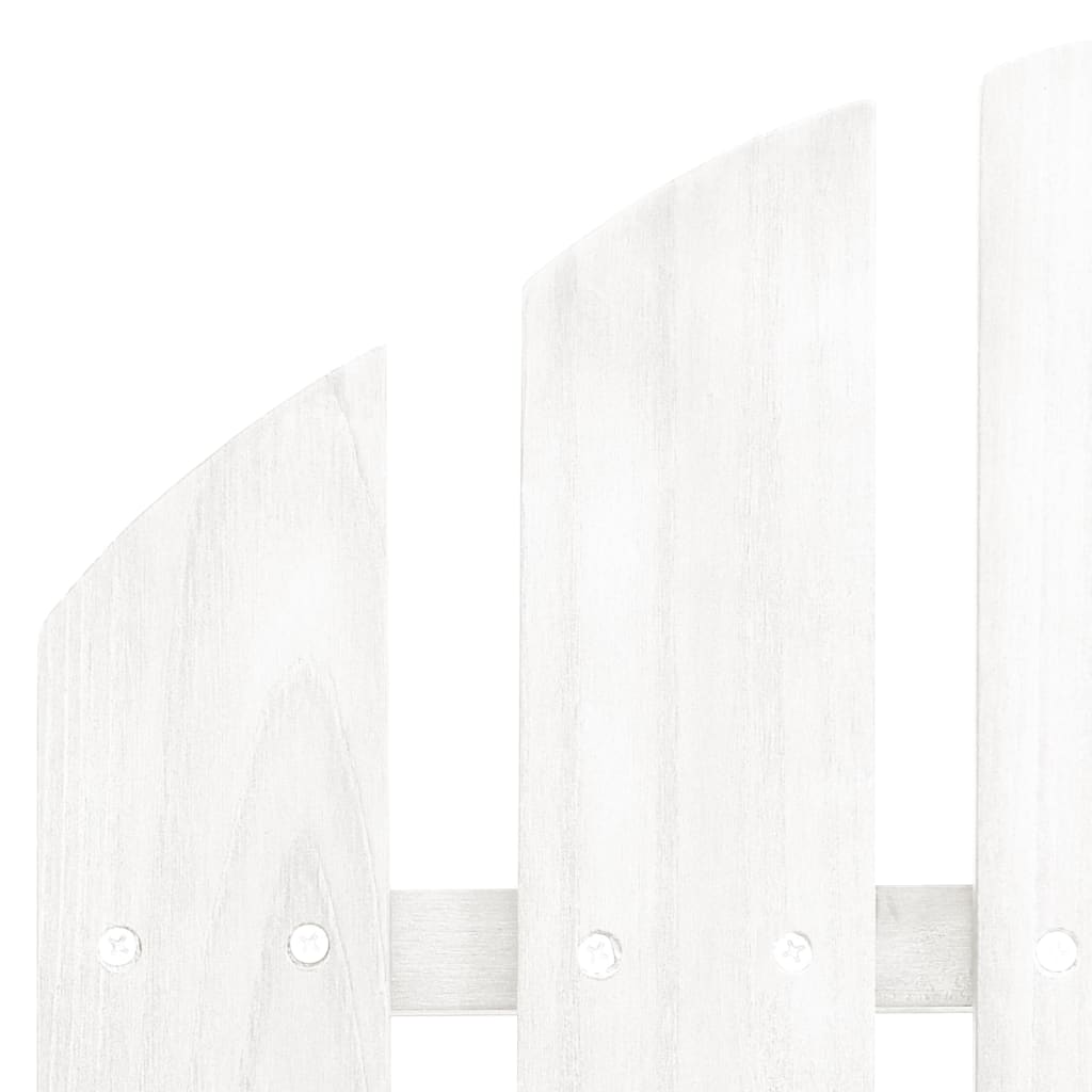 vidaXL ガーデンチェア 足載せ台付き 木製 白色