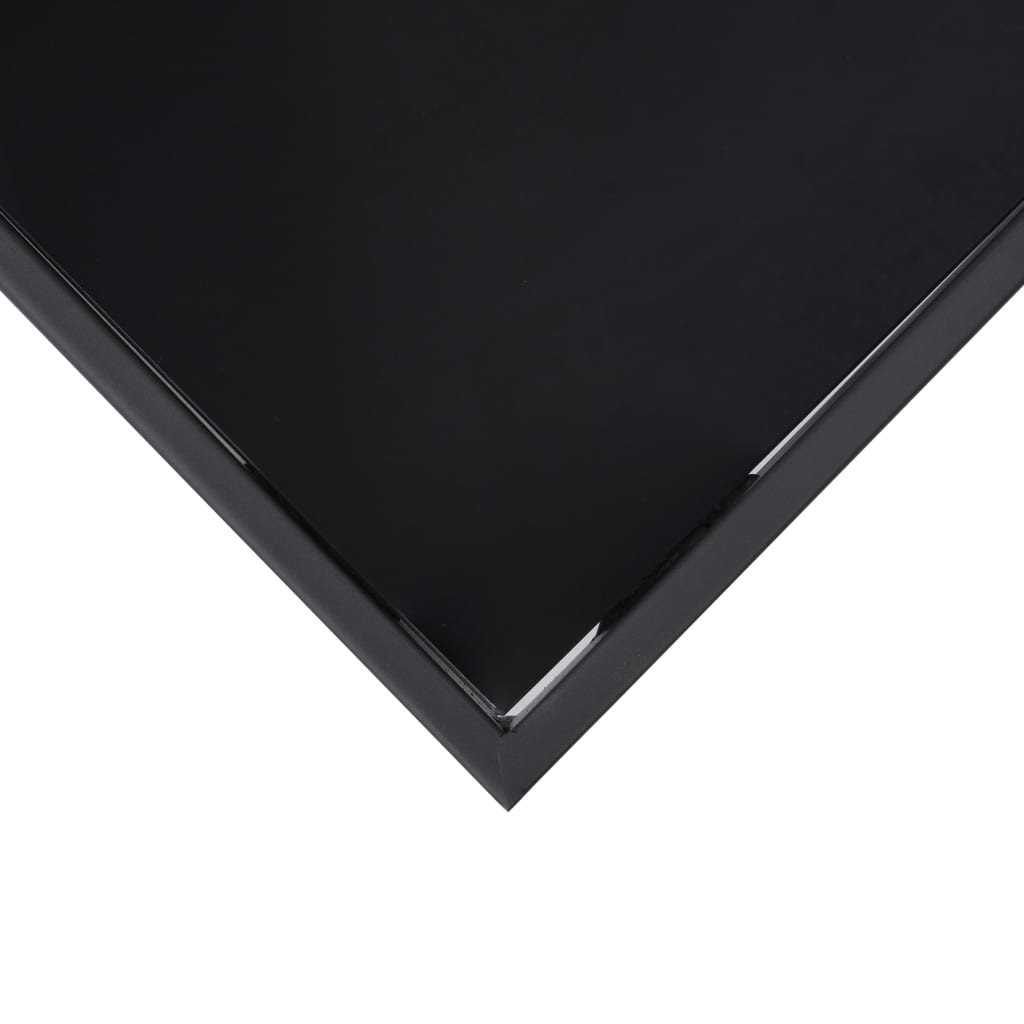vidaXL ガーデンバーテーブル ブラック 110x60x110cm 強化ガラス