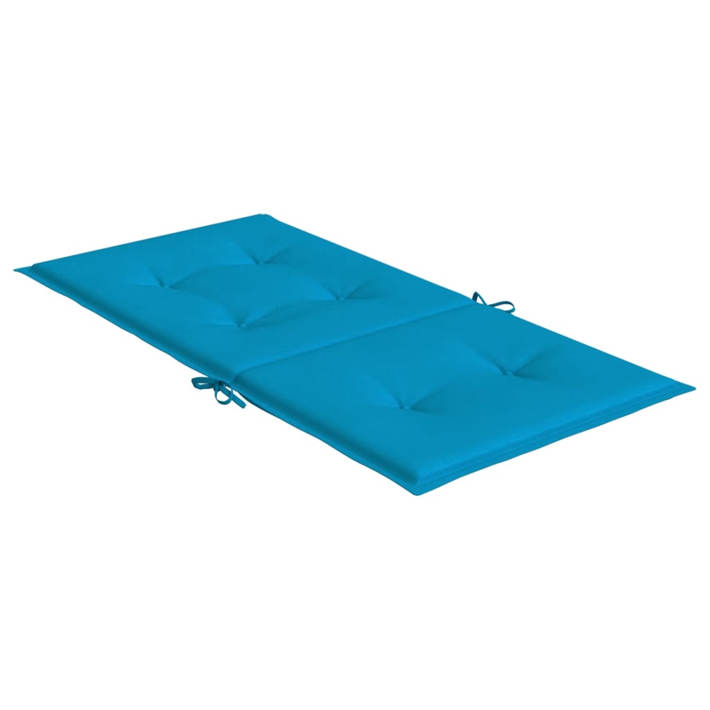 vidaXL ガーデン ローバックチェアクッション 2点 ブルー 100x50x3cm オックスフォードファブリック