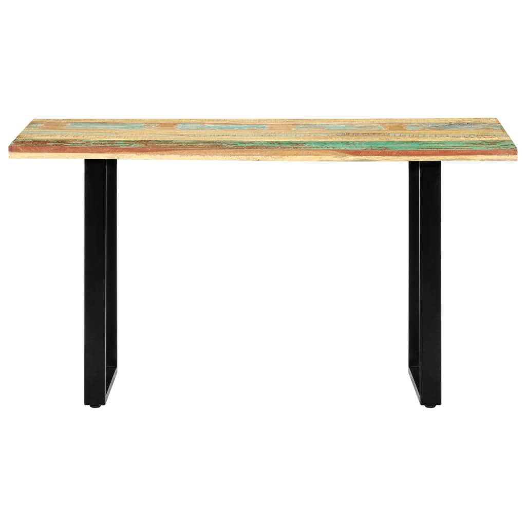 vidaXL ダイニングテーブル 140x70x76cm 無垢の再生木材