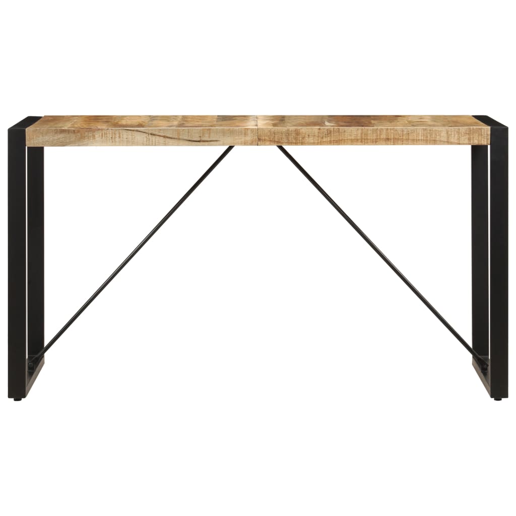 vidaXL ダイニングテーブル 140x70x75cm マンゴー無垢材