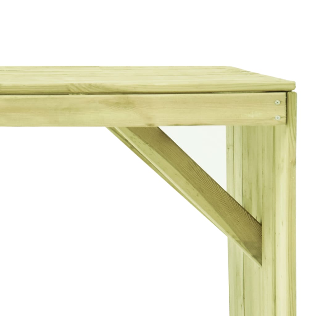 vidaXL ガーデンテーブル 150x87x80cm 含浸松材