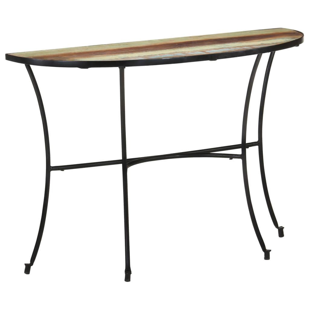 vidaXL サイドテーブル 110x40x77cm 無垢の再生木材