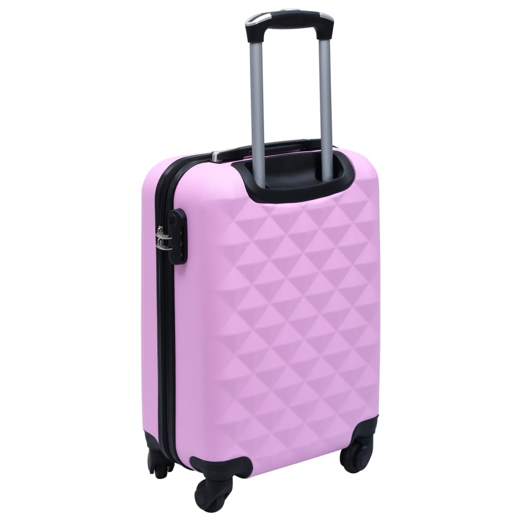 vidaXL ハードスーツケース2点セット ピンク ABS製