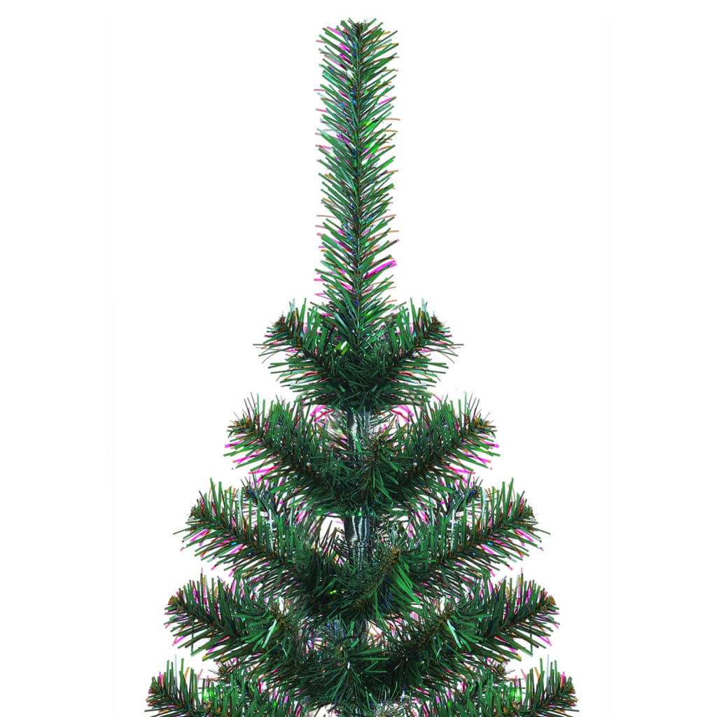 vidaXL 人工クリスマスツリー イリデッセントカラーの枝先 グリーン 150 cm PVC製