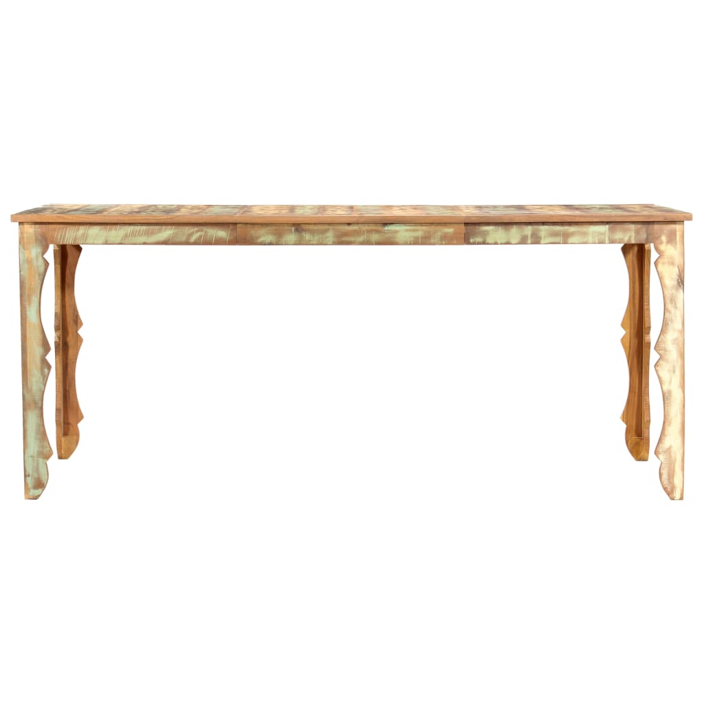 vidaXL ダイニングテーブル 180x90x76cm 無垢の再生木材