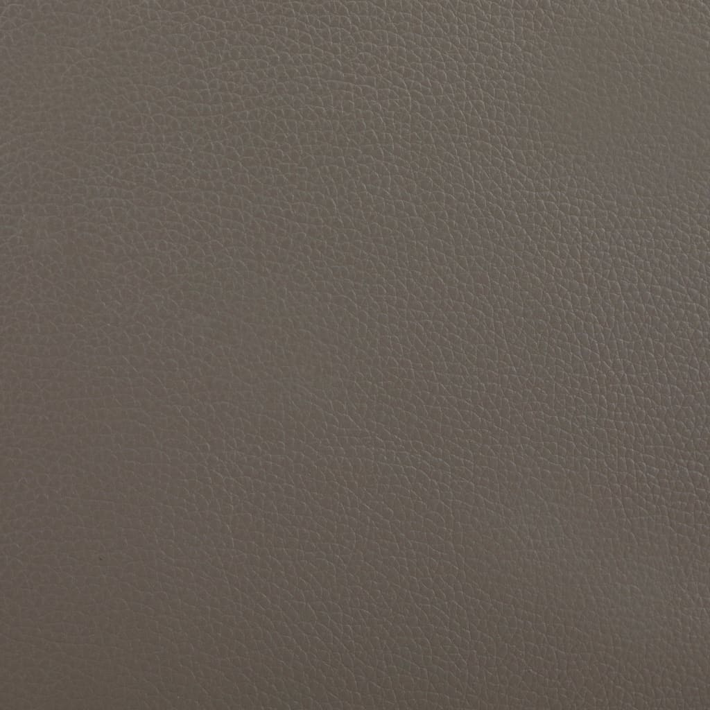 vidaXL ベッドフレーム グレー＆ホワイト 合成皮革製 180x200cm