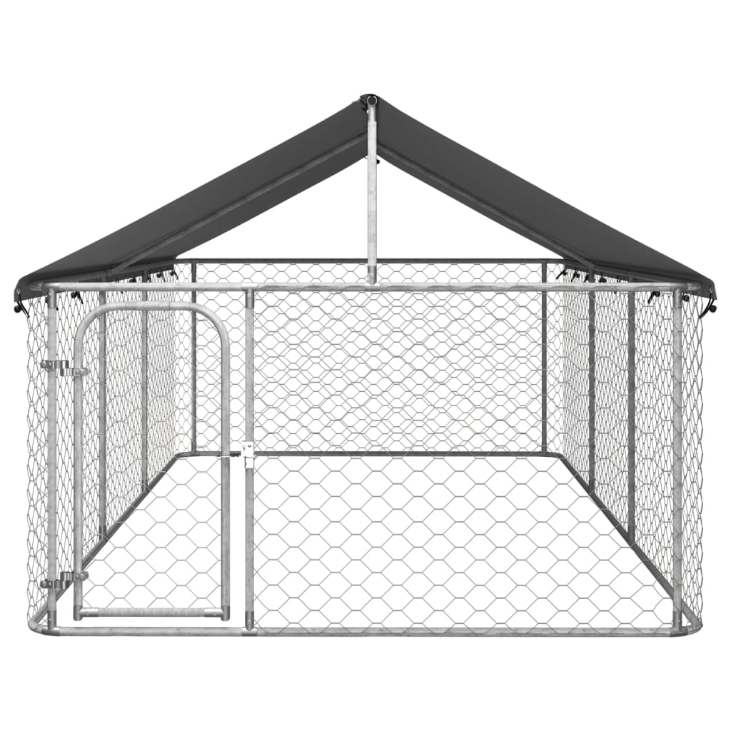 vidaXL 屋外用犬小屋 屋根付き 400x200x150cm