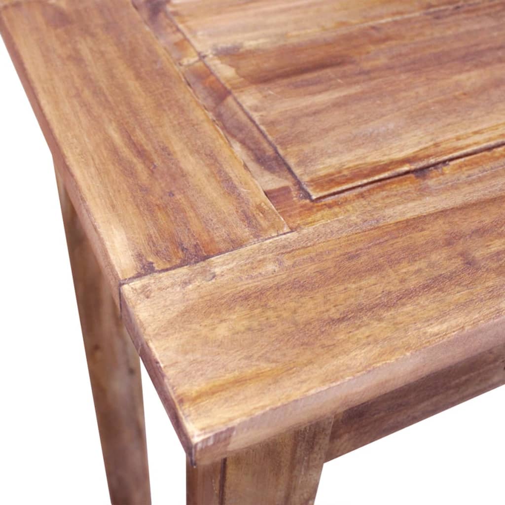 vidaXL コンソールテーブル 無垢の再生木材 123x42x75cm