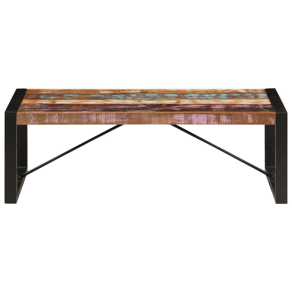 vidaXL コーヒーテーブル 120x60x40cm 無垢の再生木材