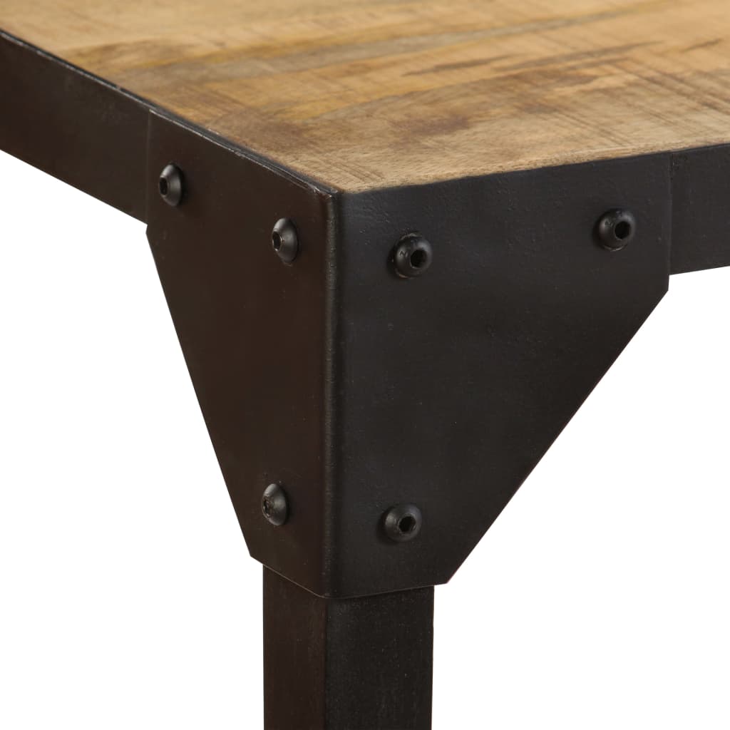 vidaXL ダイニングテーブル 140x140x76cm マンゴーウッド 無垢材