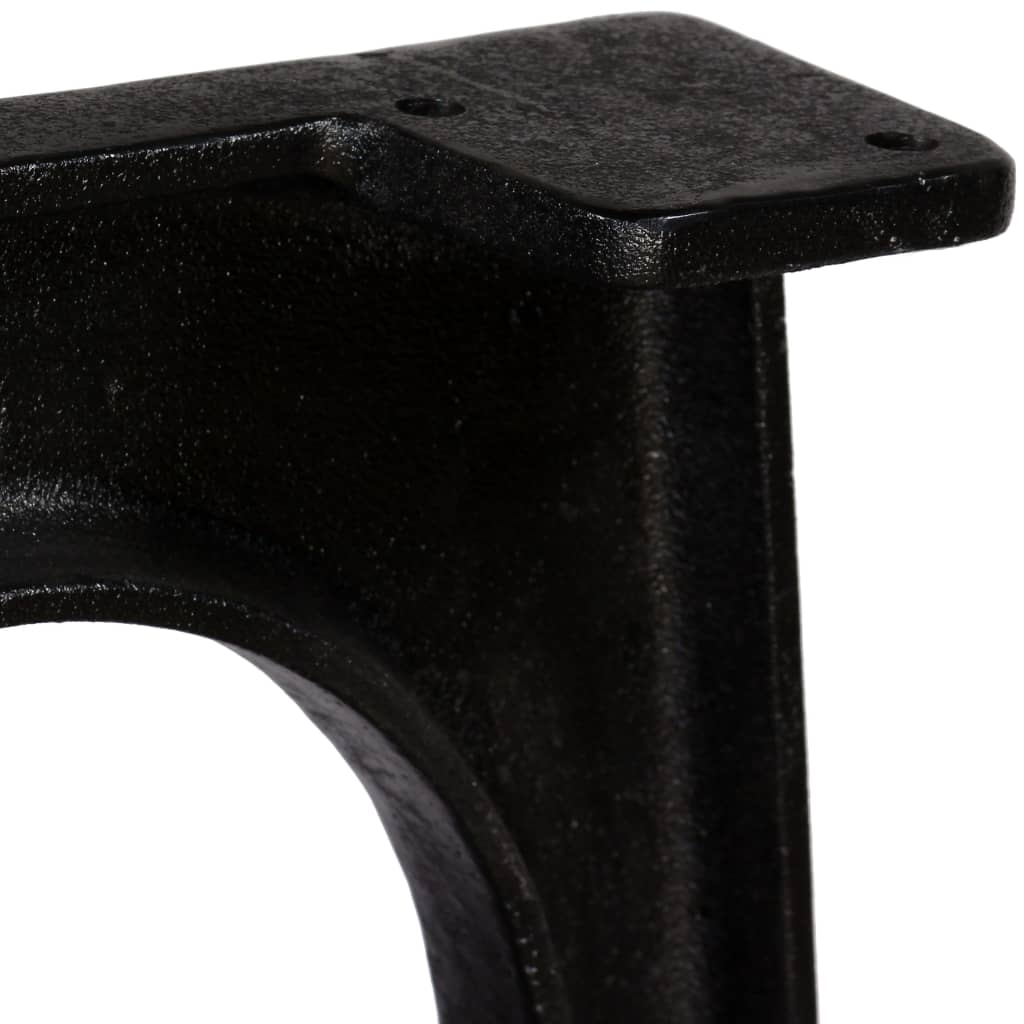 vidaXL ダイニングテーブル脚 2点 アーチベース付き A型フレーム 鋳鉄製