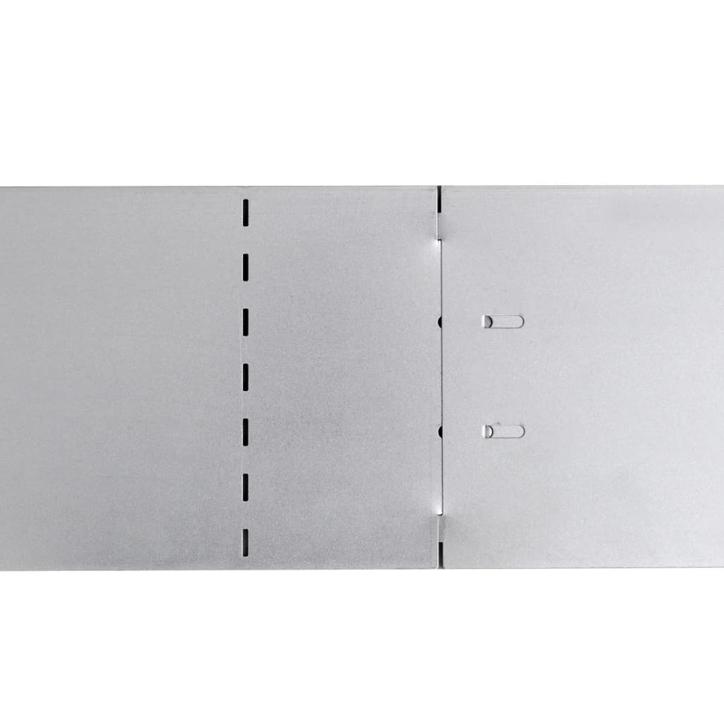 vidaXL 柔軟なガーデンフェンス 亜鉛メッキ鋼製 5点セット 100x14cm