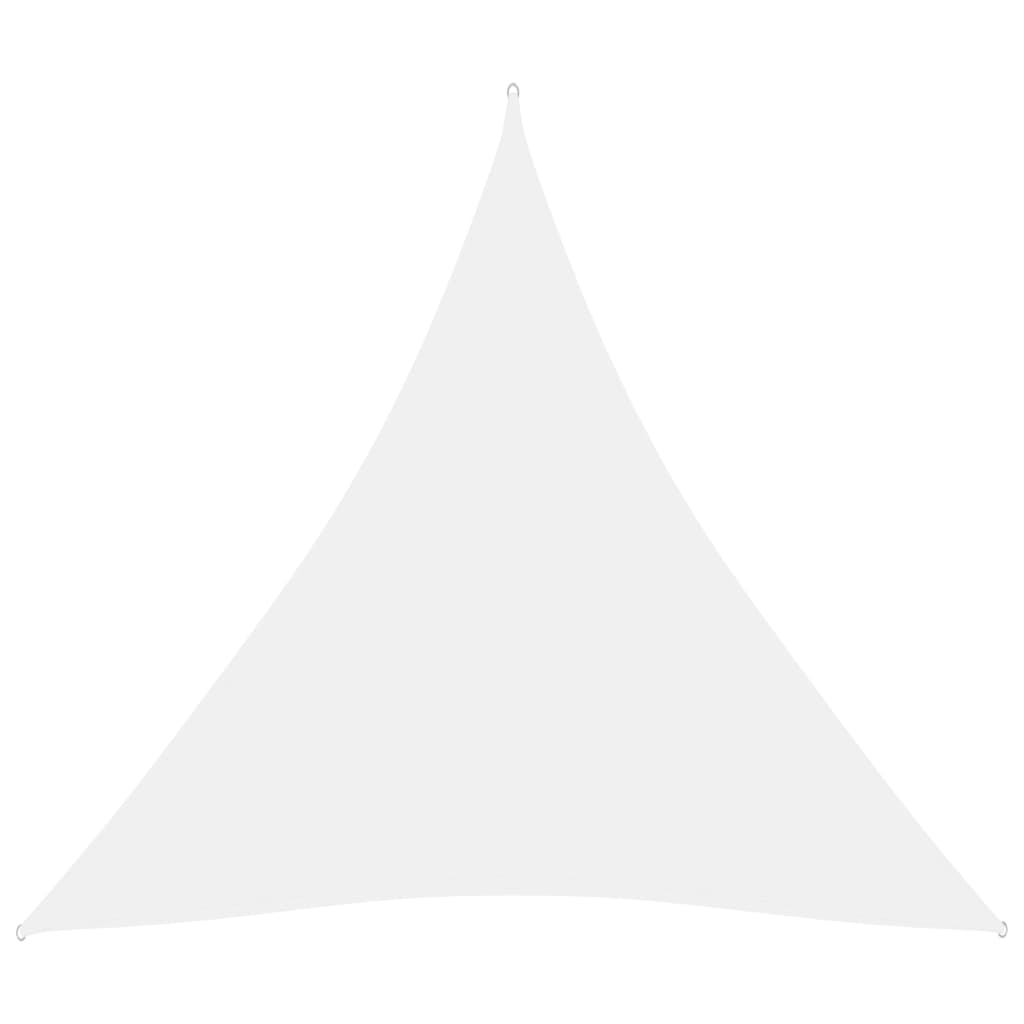 vidaXL サンシェード 4.5x4.5x4.5m 三角形 オックスフォード生地 ホワイト