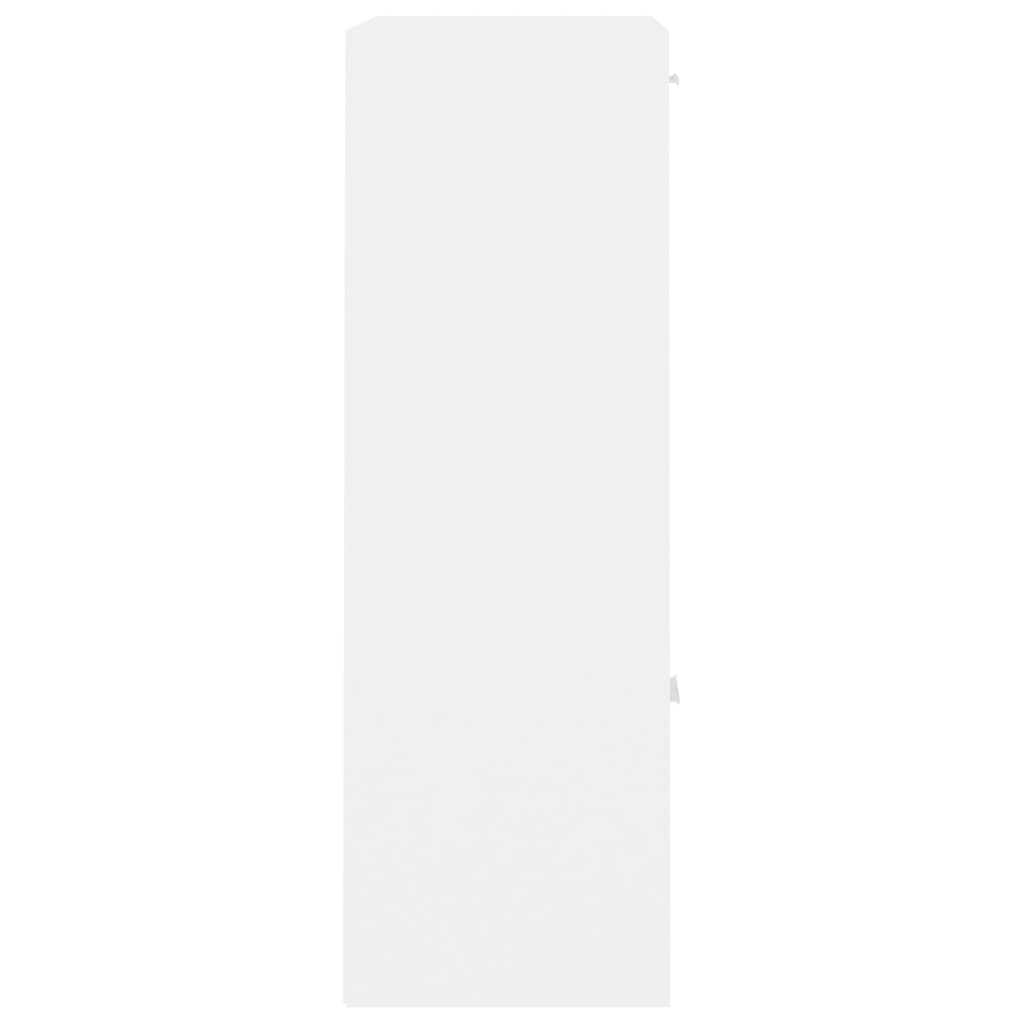 vidaXL ストレージキャビネット 白色 60x29.5x90cm パーティクルボード