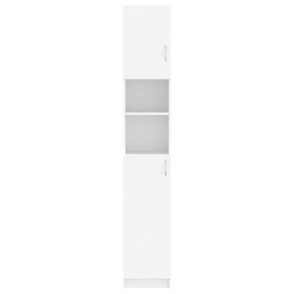 vidaXL バスルームキャビネット 白色 32x25.5x190cm パーティクルボード