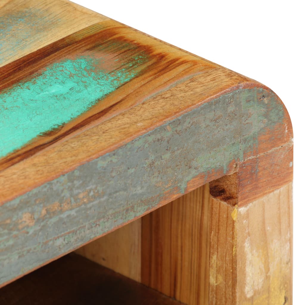 vidaXL ベッドサイドキャビネット 30x30x41cm 無垢の再生木材