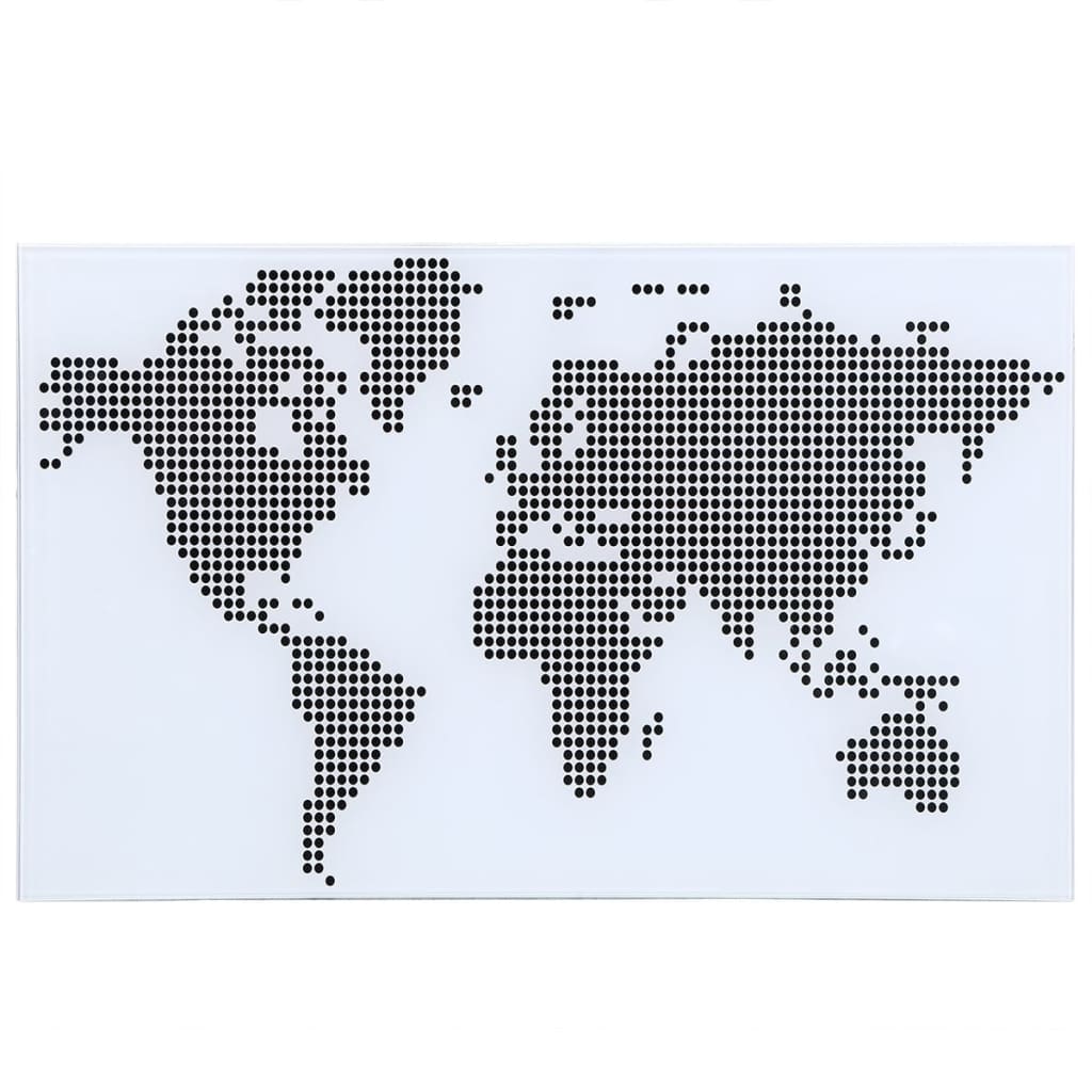 vidaXL ガラス製デスク 世界地図