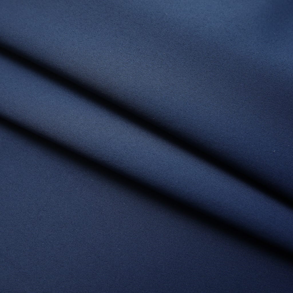 vidaXL 遮光カーテン 2面タイプ 140x245cm フック付き ブルー
