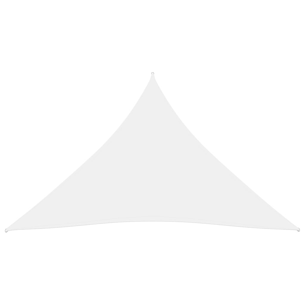 vidaXL サンシェード 3.6x3.6x3.6m 三角形 オックスフォード生地 ホワイト