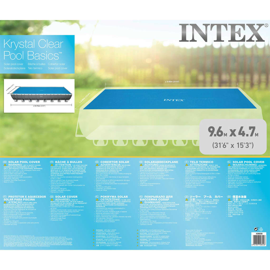 INTEX Intex ソーラープールカバー 長方形 975x488cm