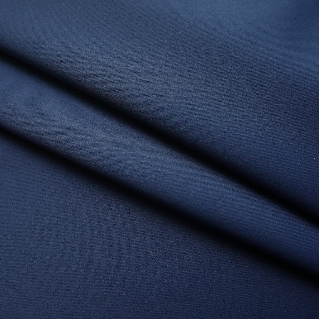 vidaXL 遮光カーテン 2面タイプ 140x225cm フック付き ブルー