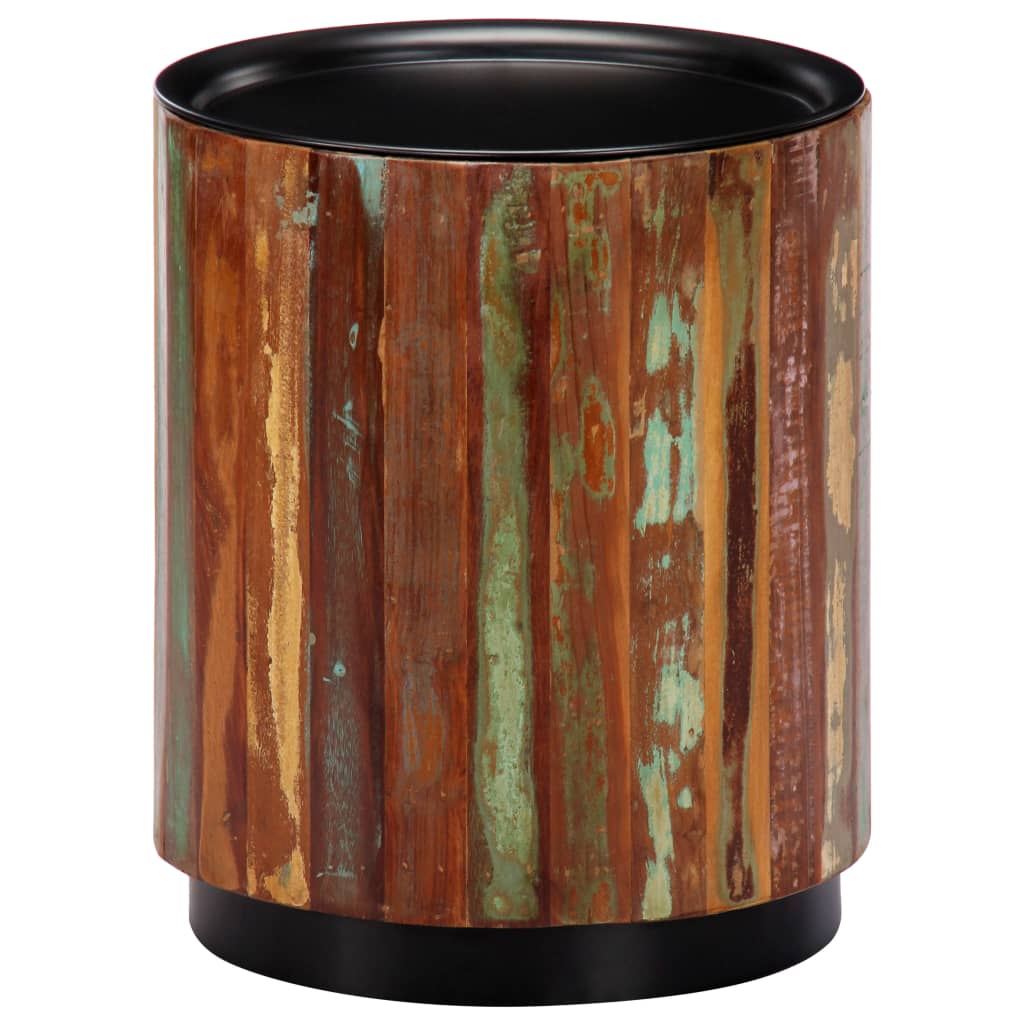 vidaXL コーヒーテーブル 38x45cm 無垢の再生木材