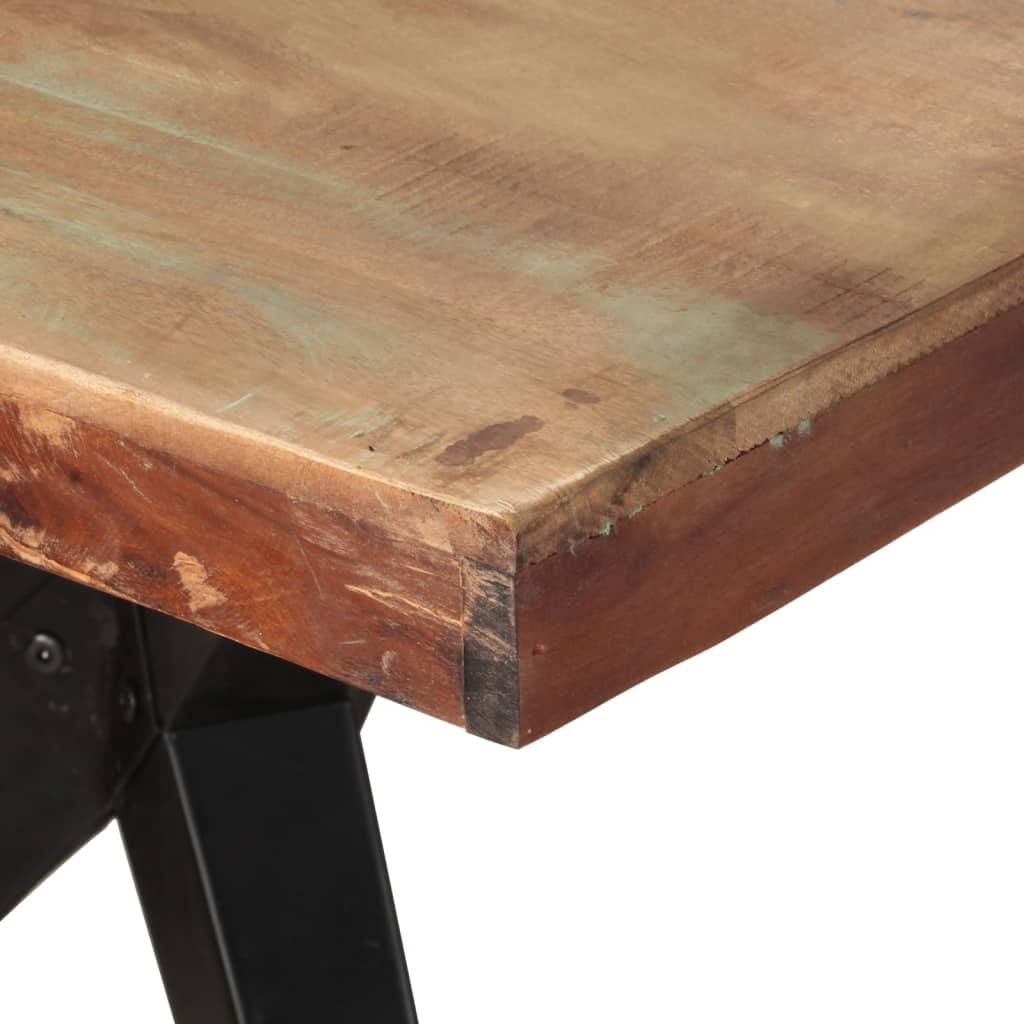 vidaXL ダイニングテーブル 200x90x76 cm 無垢の再生木材
