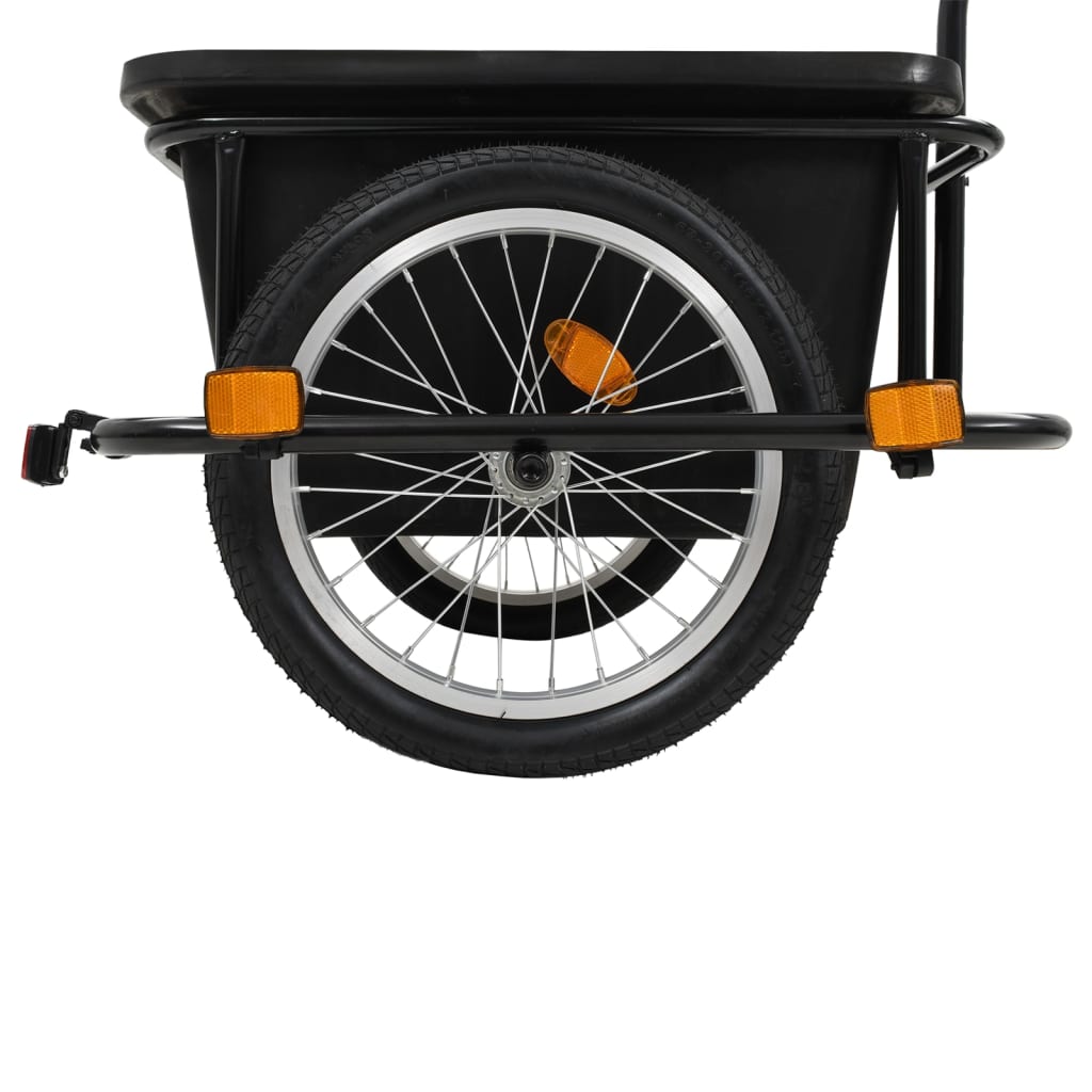 vidaXL 自転車用トレーラー ブラック 50 L