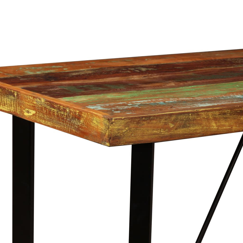 vidaXL バーテーブル 無垢の再生木材 120x60x107cm