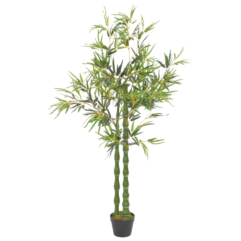 vidaXL 人工観葉植物 竹 (バンブー) ポット付き 160cm グリーン
